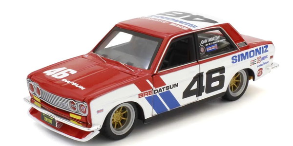 楽天市場】ミニカー 1/24 maisto☆1971 ダットサン 510 BRE #48 ブルー