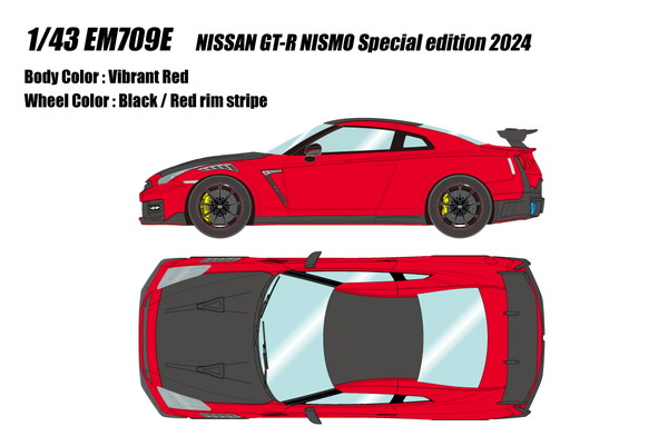 【貨物輸送無料】 EIDOLON COLLECTION 1/43 ニッサン GT-R NISMO Special edition 2024 バイブラントレッド 成し遂げる品ミニカー EM709E