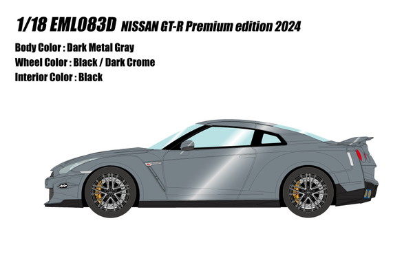 【送料無料】　EIDOLON 1/18 NISSAN GT-R Premium edition 2024 ダークメタルグレー 完成品ミニカー EML083D｜トイスタジアム2号店