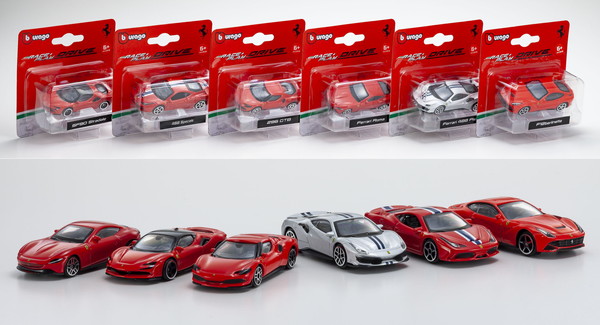 burago FERRARI 3台セット Bburago 1:43 Ferrari 296 GT3 2022 488 250 512 308 312P Alloy