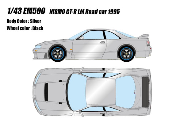 EIDOLON 1/43 ニスモ GT-R LM ロードカー 1995 シルバー 完成品ミニカー EM500｜トイスタジアム2号店