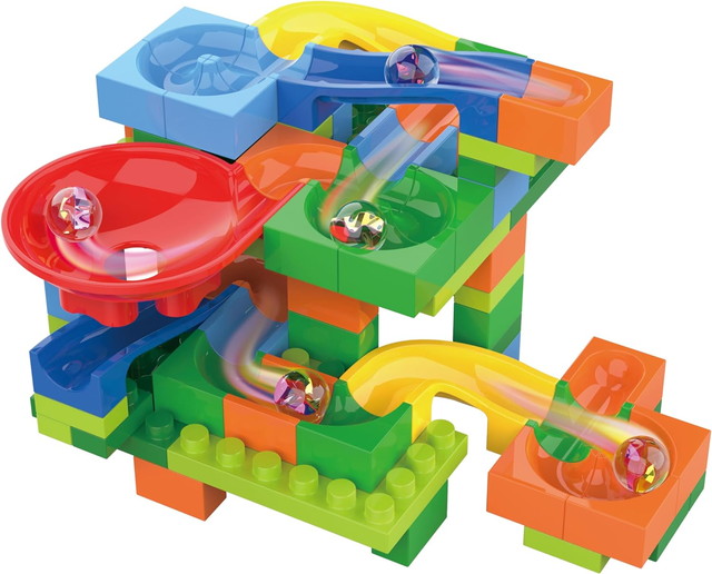 楽天市場】知育玩具 ころころビー玉コースター 108ピース（ブロック103