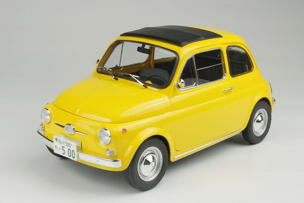 1/12 フィアット 500F カスタム オープンルーフ 1968 (イエロー) 1/12 フィアット 500F カスタム オープンルーフ 1968 (イエロー