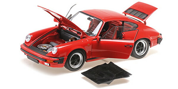 【送料無料】　MINICHAMPS 1/18 ポルシェ 911 カレラ クーペ 3.2 1983 レッド 完成品ダイキャストミニカー 100063021