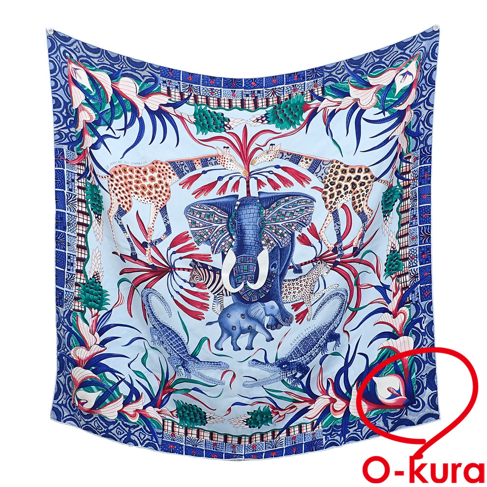 楽天市場】エルメス HERMES スカーフ カレ90 LA MARCHE Du