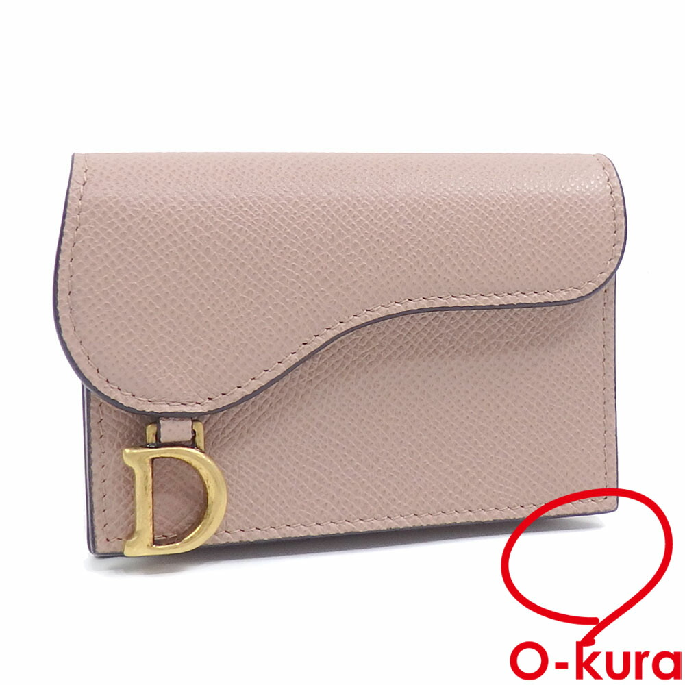 【大人の本革アイテム！】DIOR Saddle Bloom カードホルダー DIOR | Saddle Bloom カードホルダー ゴートスキン