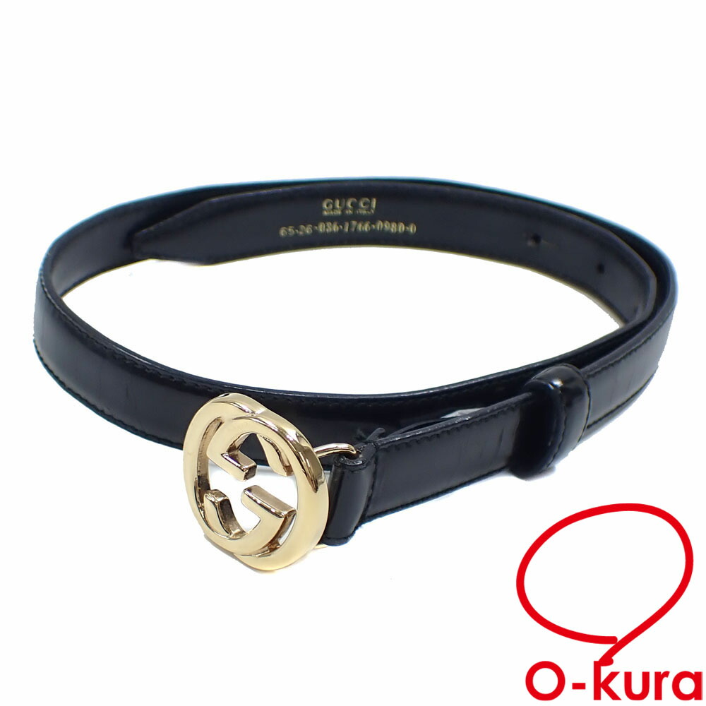 楽天市場】【中古】GUCCI Gベルト 036.2194.1493 ブラック