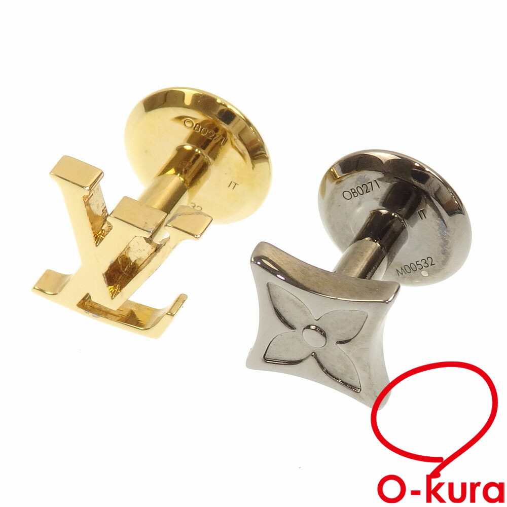美品　ルイヴィトン　louis vuitton カフリンクス　カフス 楽天市場】ルイヴィトン カフス カフリンクス K18WG ダイヤ2P