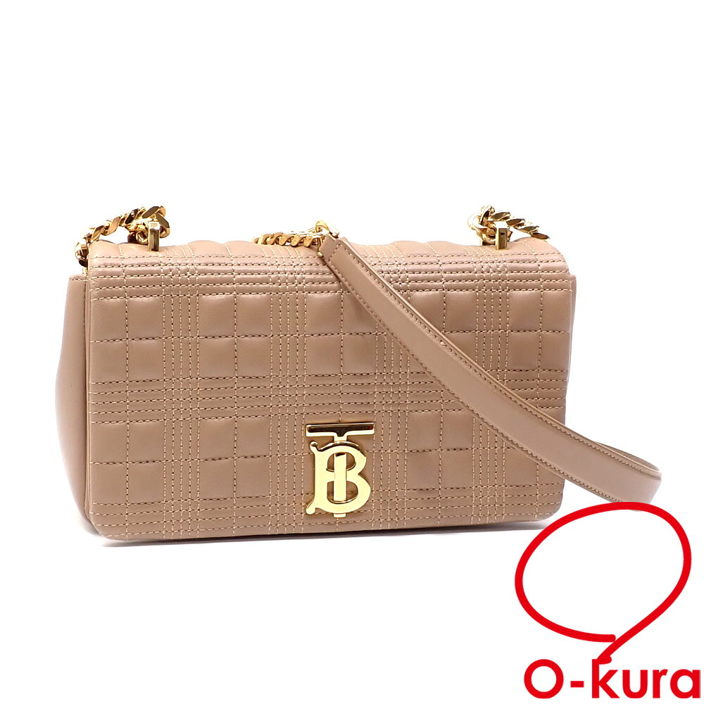 楽天市場】【バーバリー】Burberry キルティング レザー ロゴ チェーン