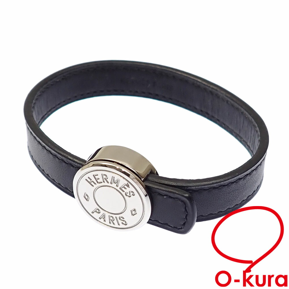 HERMES セリエ コードブレスレット バングル メタル ロゴ コットンコード HERMES セリエ コードブレスレット バングル メタル ロゴ コットン