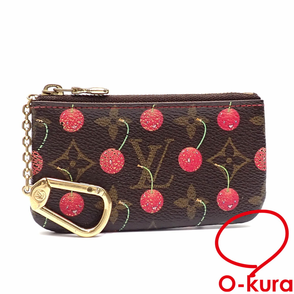 ★美品★ LOUIS VUITTON ポシェットクレ　コインケース　チェリー ☆美品☆ LOUIS VUITTON ポシェットクレ コインケース チェリー