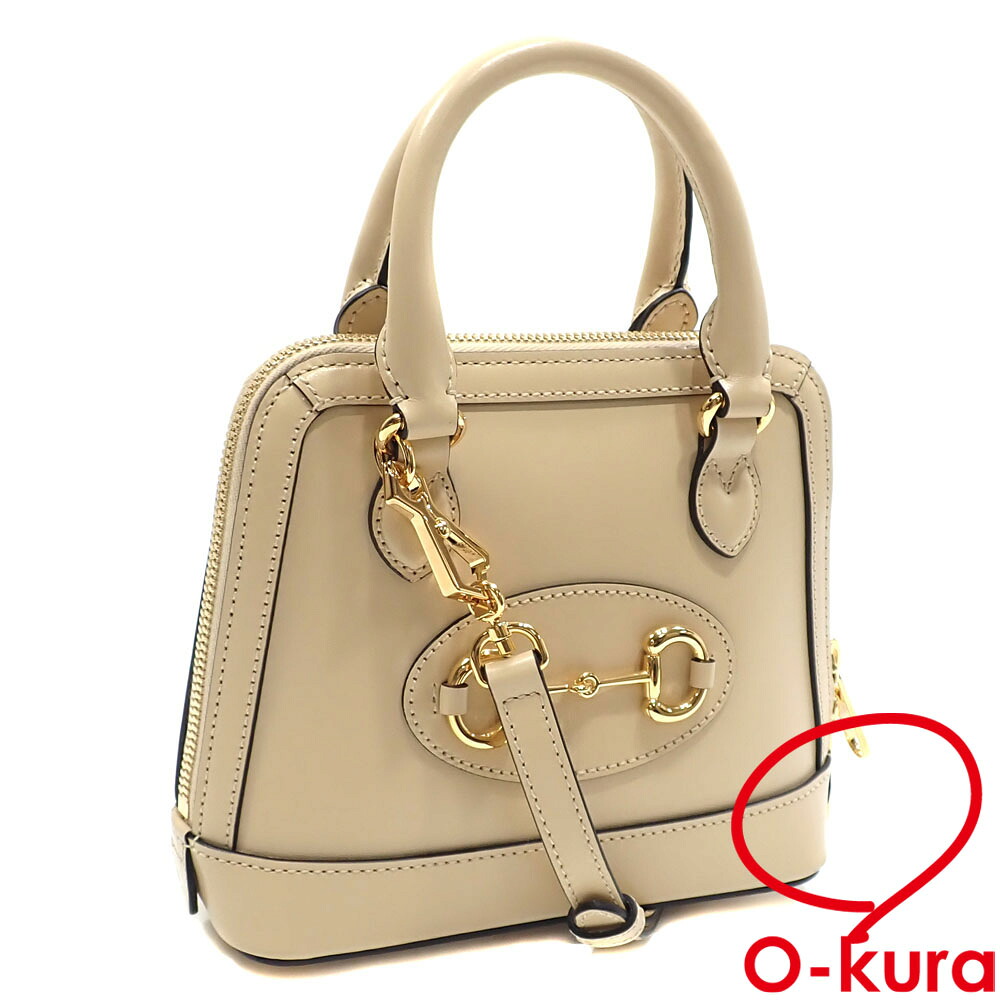 【楽天市場】【中古】 グッチ ハンドバッグ レディース ベージュ レザー 640716 革 2WAY ショルダー 肩掛け 斜め掛け 1955 ...
