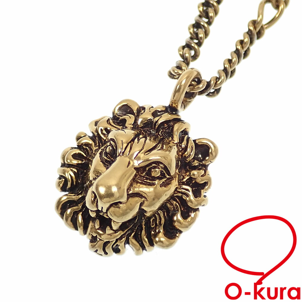 楽天市場】【美品】グッチ【GUCCI】ダブルG付き ライオンヘッド
