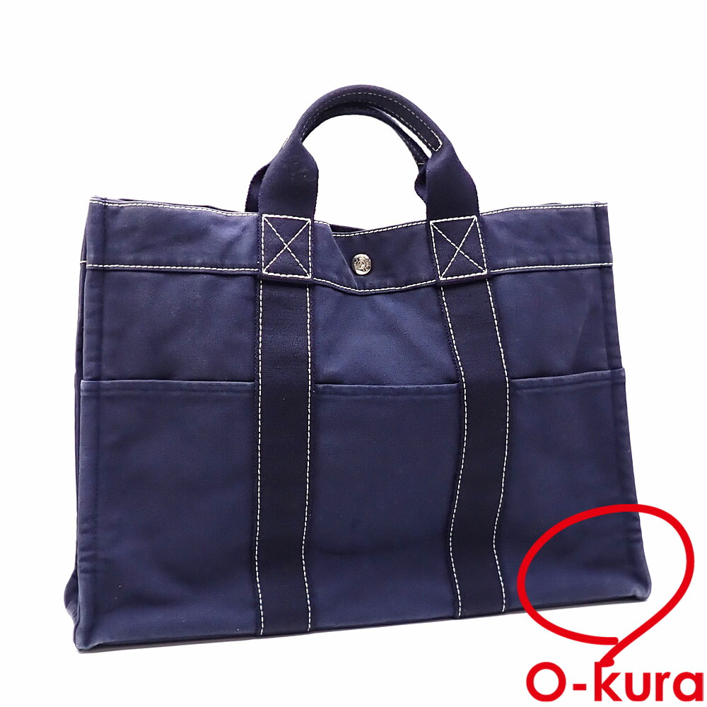 楽天市場】HERMES エルメス ドーヴィル MM トートバッグ ハンドバッグ