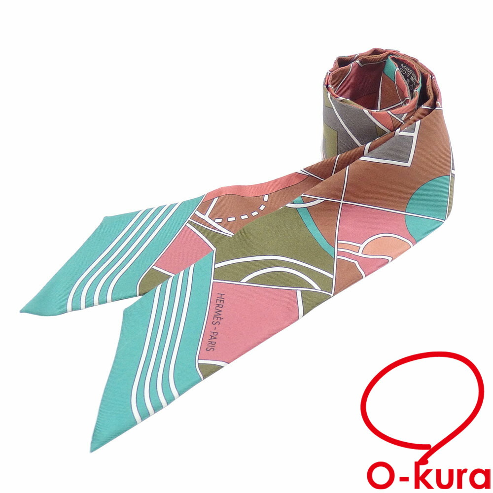 楽天市場】○【中古】エルメス ツイリー スカーフ シルク100％ ピンク