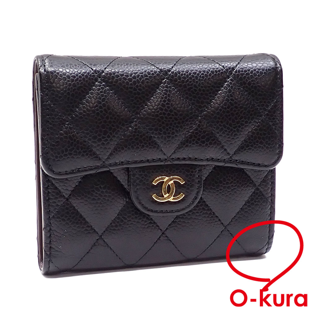 楽天市場】シャネル 財布 レディース マトラッセ 三つ折り財布