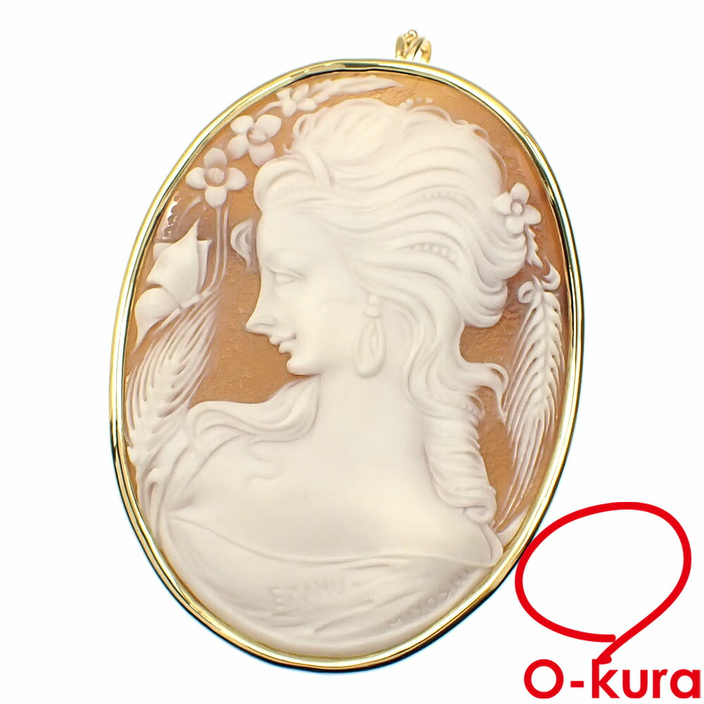 楽天市場】カメオ メタルカメオ アビレ K18 Pt900 プラチナ ゴールド