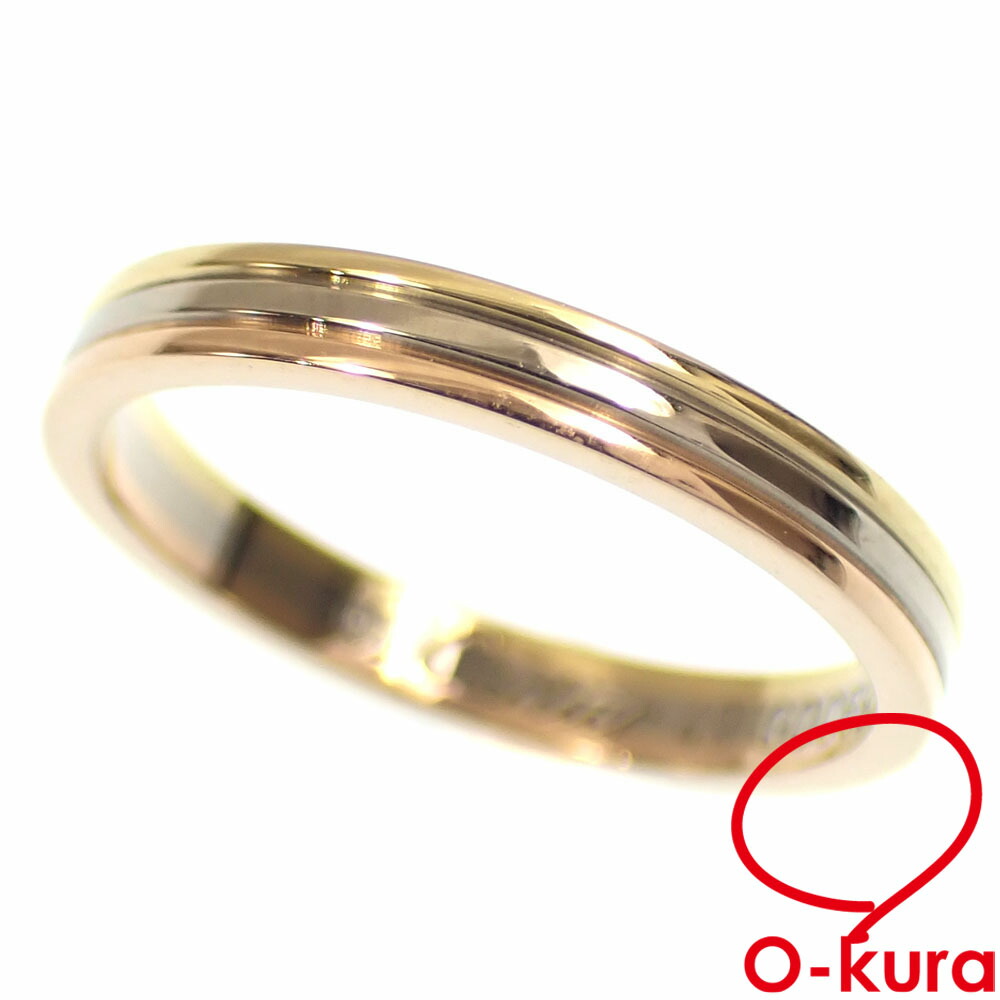 【中古】 カルティエ ヴァンドーム リング レディース K18YG/WG/PG 9号 #49 2.5g 18金 750 スリーカラーゴールド 指輪