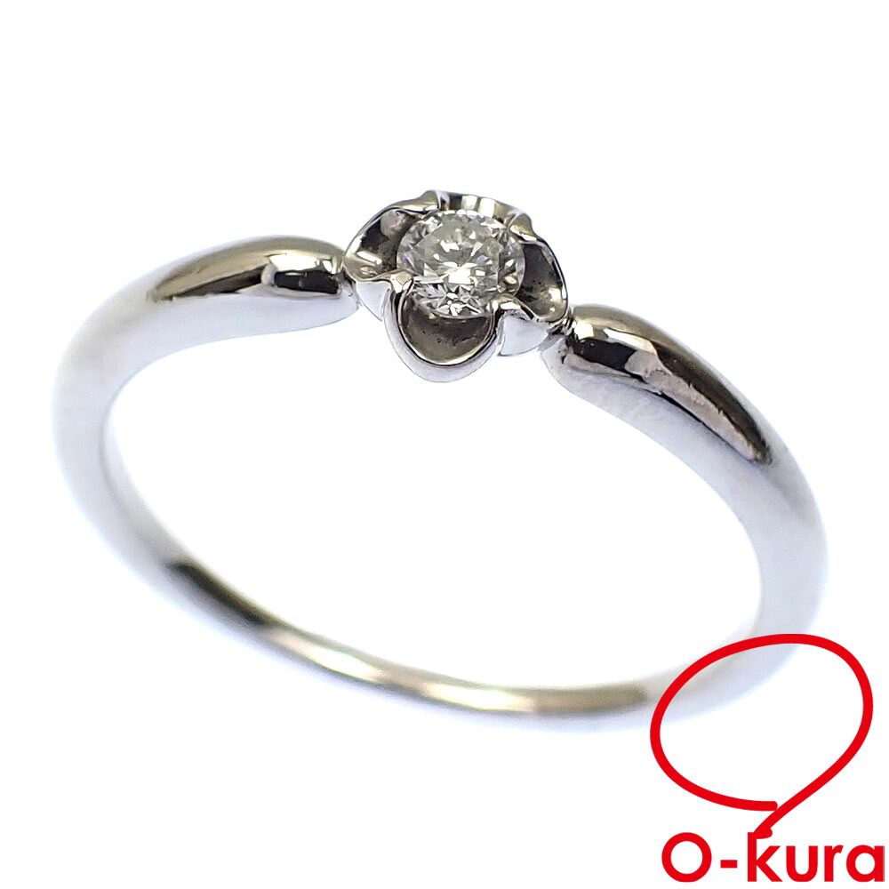 【中古】 ヴァンドーム青山 ダイヤモンド リング レディース Pt950 8.5号 2.3g 指輪 プラチナ