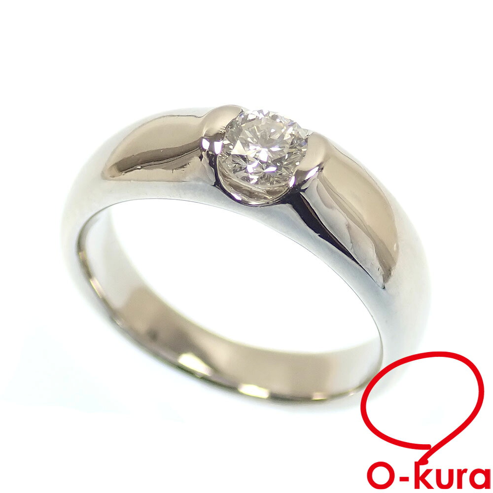 【中古】 ダイヤモンド リング レディース Pt900 7.5号 0.308ct 8.5g 指輪 プラチナ
