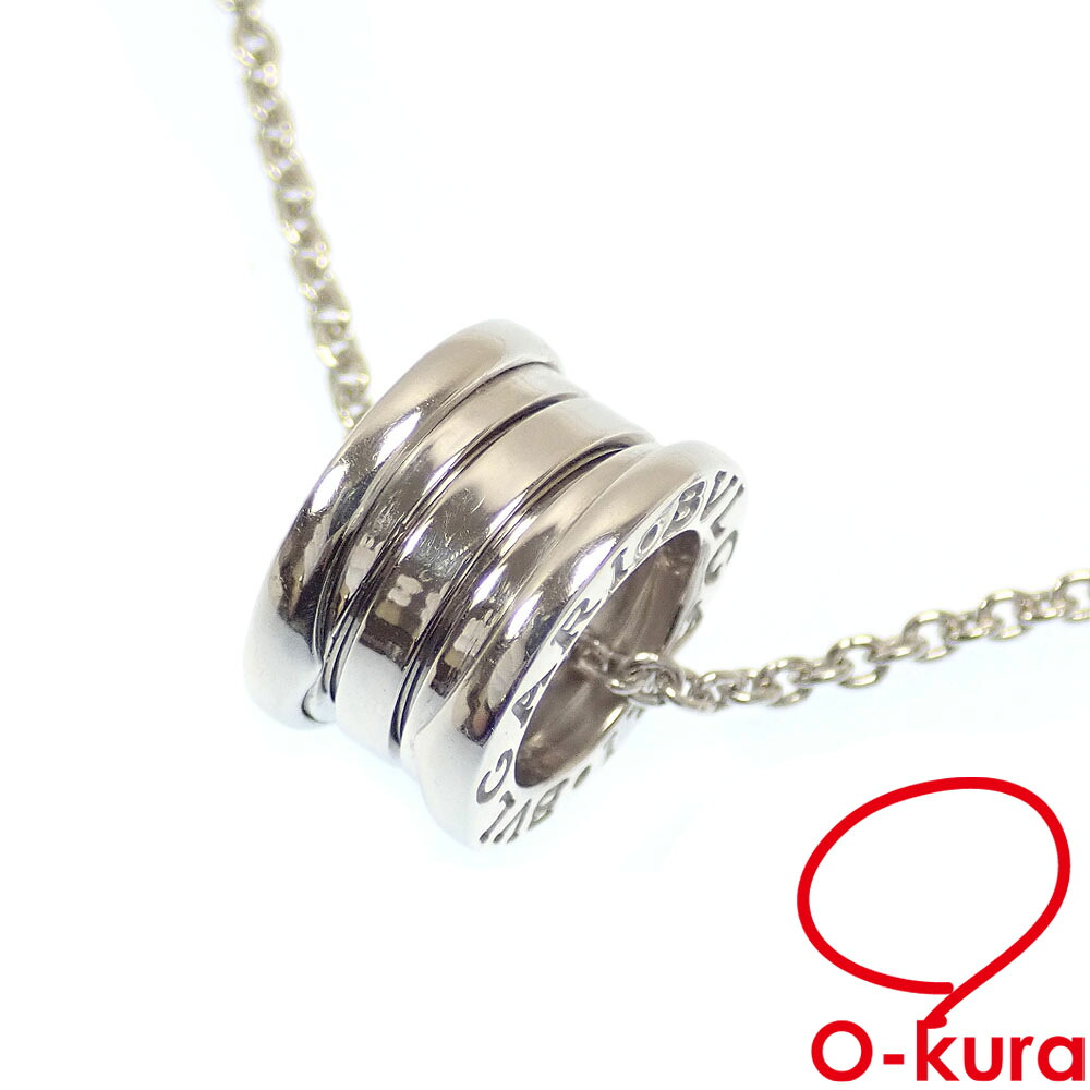 【中古】 ブルガリ ビー・ゼロワン ネックレス レディース K18WG 11.9g 18金 ホワイトゴールド 750 B-ZERO1 352815