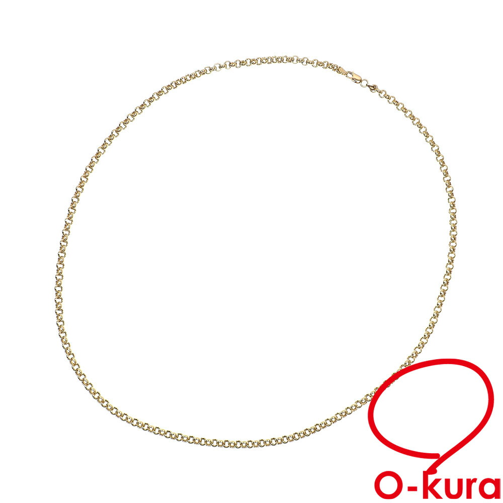 【中古】 ポンテヴェキオ ロールチェーン ネックレス レディース K18YG 18.3g 18金 イエローゴールド 750｜大蔵質店 261,000円