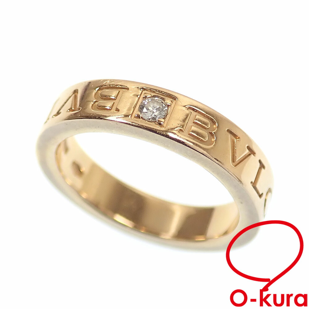 【中古】 ブルガリ ビー・ゼロワン エッセンシャル リング レディース ダイヤモンド K18PG 8.5号 6.1g 18金 ピンクゴールド 750 指輪 B-ZERO1｜大蔵質店 90,750円