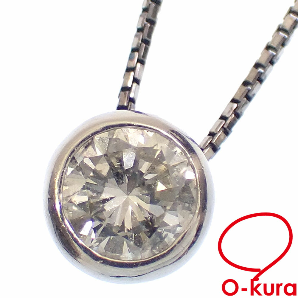 【中古】 ダイヤモンド ネックレス レディース Pt850 Pt900 0.52ct 3.0g プラチナ｜大蔵質店