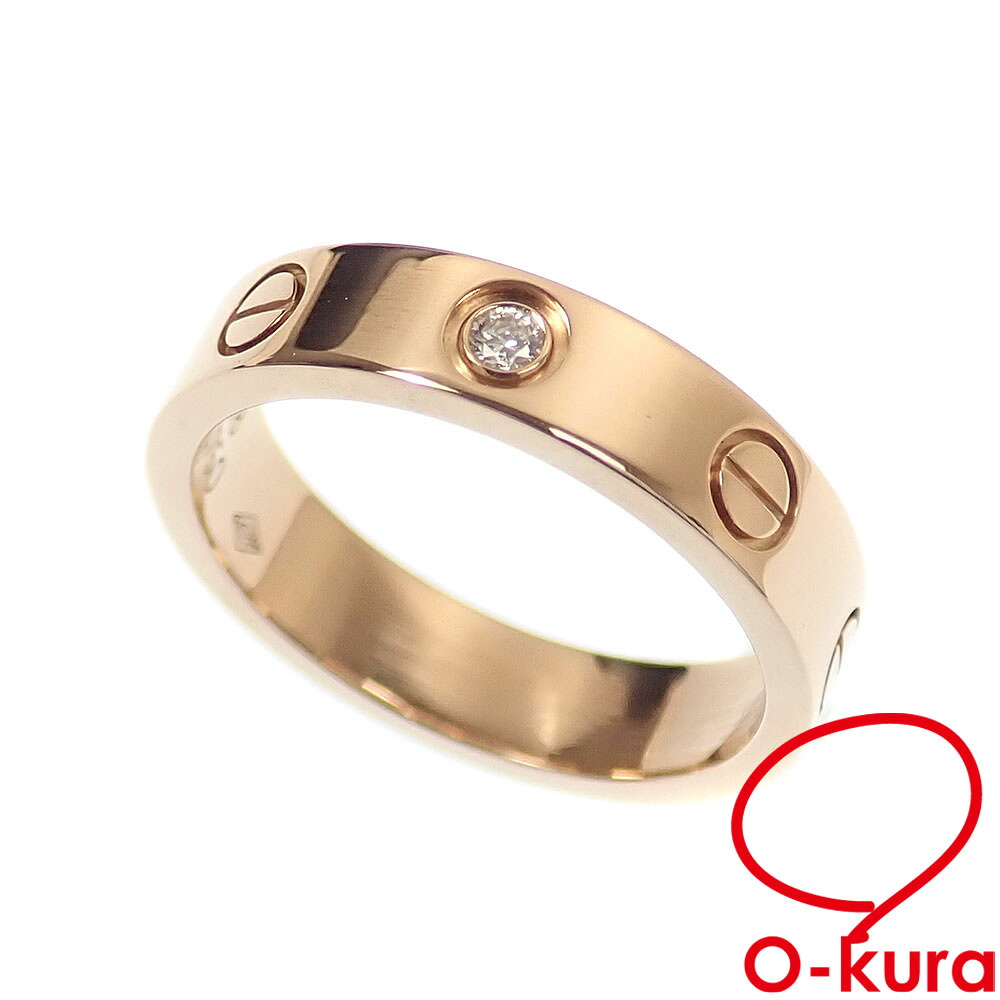 【中古】 カルティエ ラブ リング レディース ダイヤモンド K18PG 8号 #48 4.3g 18金 ピンクゴールド 750 指輪｜大蔵質店