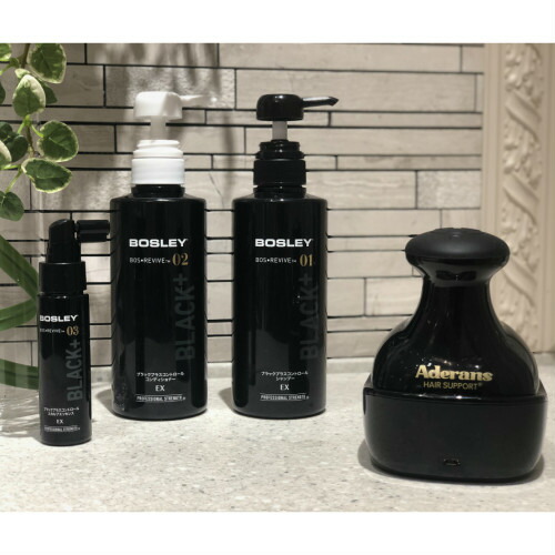 楽天市場 正規販売店 アデランス 4点セット 美容室専売品 白髪改善 薄毛 頭皮の環境改善 育毛効果 ノンシリコン Bosley ブラックプラスコントロール アデランス シャンプーex1本 コンディショナーex1本 スカルプエッセンスex1本 ブラックスパニスト Oly