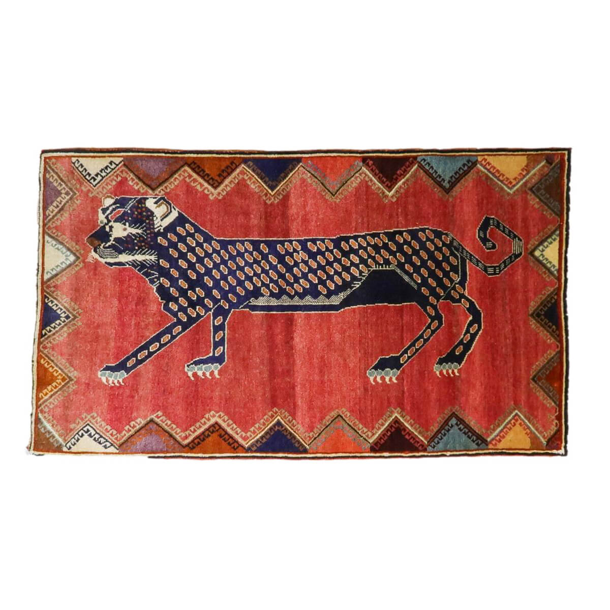 楽天市場】ギャッベ イラン製 190×103cm 手織り ウール100% 天然素材