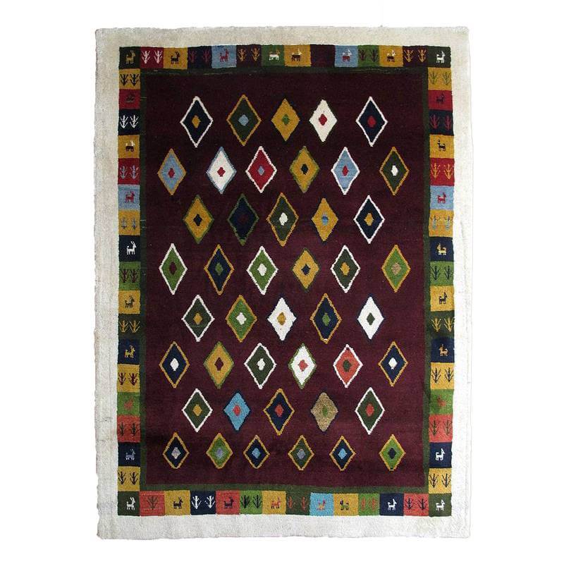 楽天市場】ギャッベ イラン製 リビングサイズ 246×148cm 手織り 最高級