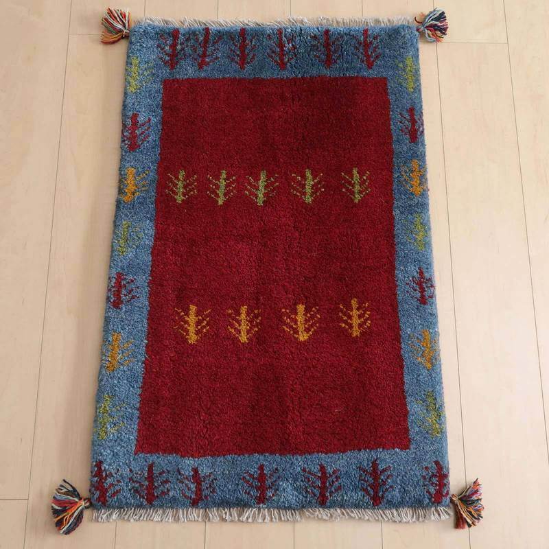 楽天市場】ペルシャ絨毯 ナイン産 玄関マット 90×60cm イラン製 手織り