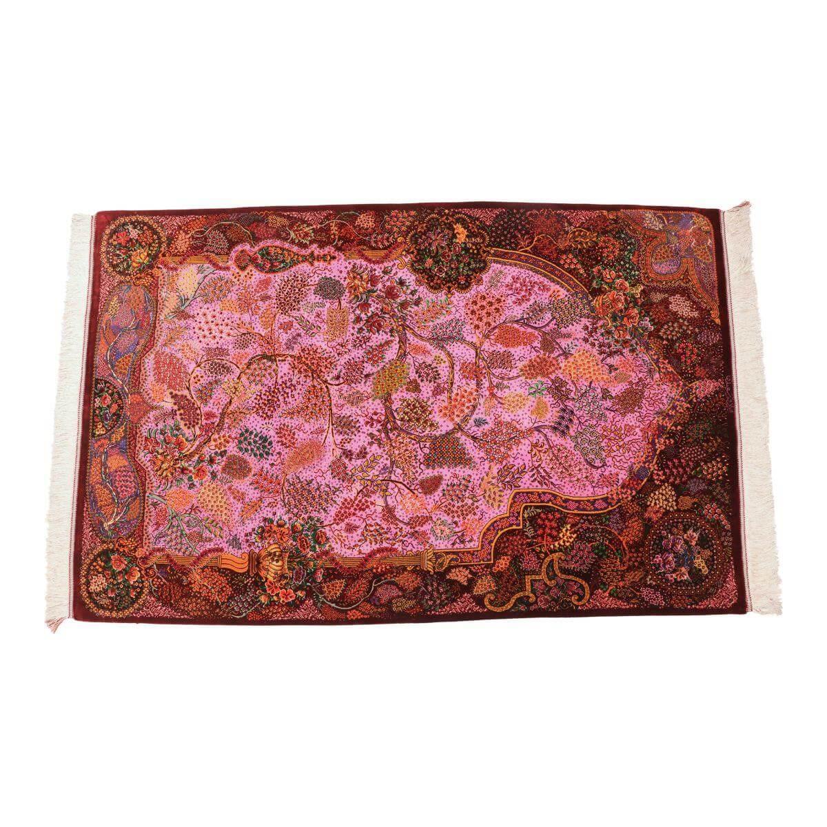 ペルシャ絨毯 イラン製 154×99cm 手織り 天然 シルク100% 長方形 草木染 高級 ナチュラル 北欧 ラグ 絨毯 マット ラグマット カーペット 床暖房対応 ホットカーペット対応 （FN-70351） 671,000円