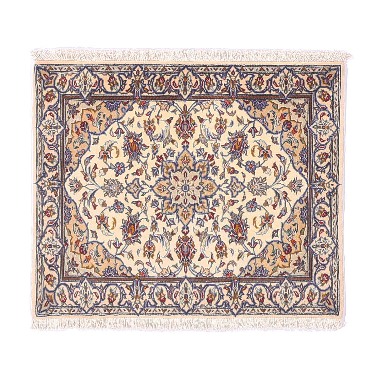 ペルシャ絨毯 イラン製 リビングサイズ 93×77cm 手織り 天然 長方形 草木染 おしゃれ かわいい モダン ナチュラル 北欧 ラグ 絨毯 マット ラグマット カーペット 高品質床暖房対応 ホットカーペット対応 (FS-70017)
