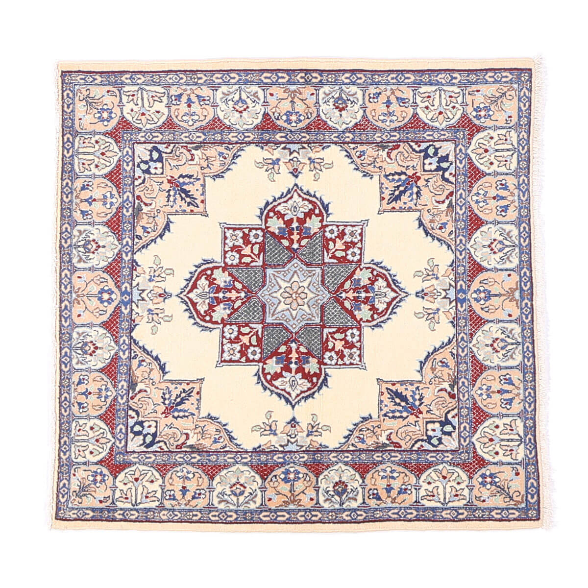 イラン引っ敷き ペルシャ製 リビング大きさ 103×99糎 手織り 生まれながら  矩形 草木染 今めかしい 愛くるしげ 今めかしい 自然的 北欧 引っ敷き 引っ敷き 引っ敷き 引っ敷き 引っ敷き 高品等床暖房装置相応う 熱っぽい引っ敷き相応う （FS-70023）