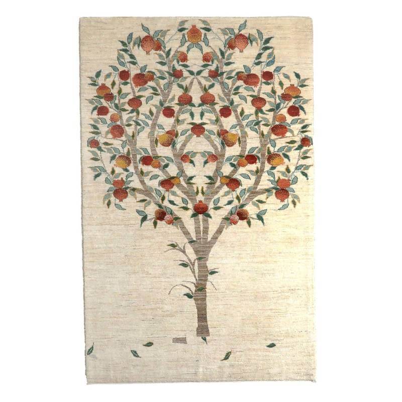 楽天市場】ペルシャ絨毯 ナイン産 玄関マット 90×60cm イラン製 手織り