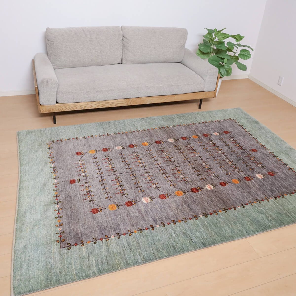 ギャッベ ペルシャ製 リビング大いさ 246×169糎 手織り 生まれながら 羊毛100% 矩形 草木染 今めかしい 愛くるしげ 今めかしい 自然的 北欧 引っ敷き 引っ敷き つや消し 引っ敷き 引っ敷き ギャベ 床暖房装置相応う 熱っぽい引っ敷き相応う （HL-12163）