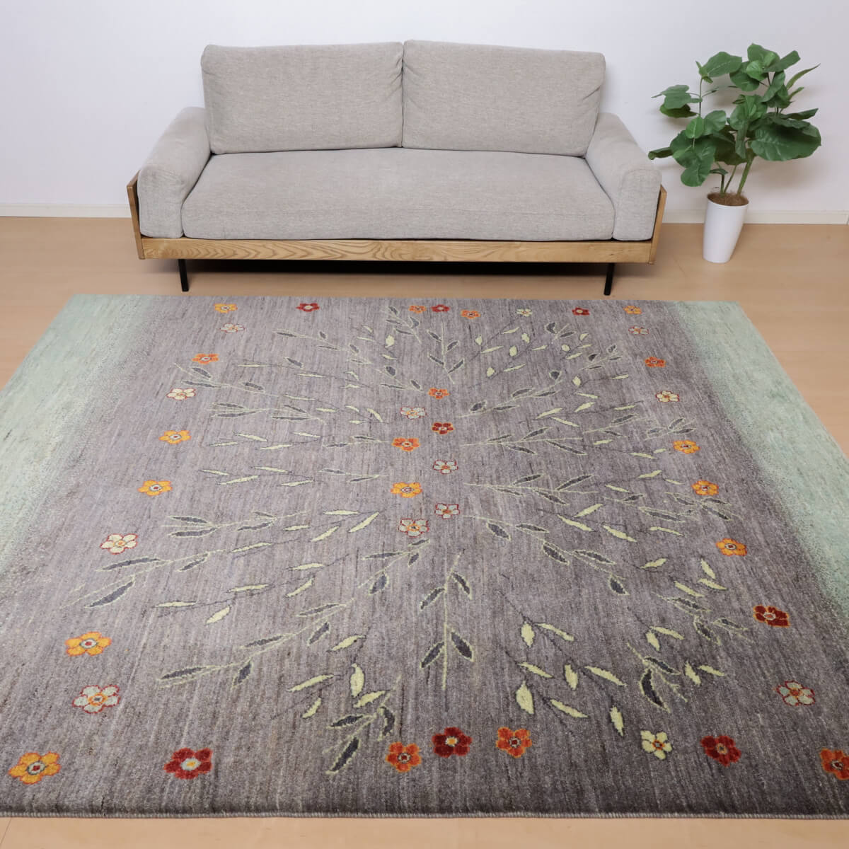 ギャッベ ペルシャ製 リビング大きさ 251×210珊 手織り 生まれながら 羊毛100% 矩形 草木染 今めかしい 愛くるしい 今めかしい 自然的 北欧 引っ敷き 引っ敷き 引っ敷き 引っ敷き 引っ敷き ギャベ 床暖房装置相応う 熱っぽい引っ敷き相応う （HL-12221）