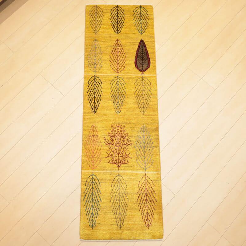 ギャッベ ペルシャ製 リビング大いさ 205×62糎 手織り 生まれながら 羊毛100% 矩形 草木染 今めかしい 愛くるしげ 今めかしい 自然的 北欧 引っ敷き 引っ敷き つや消し 引っ敷き 引っ敷き ギャベ 床暖房装置相応う 熱っぽい引っ敷き相応う （HR-13116）