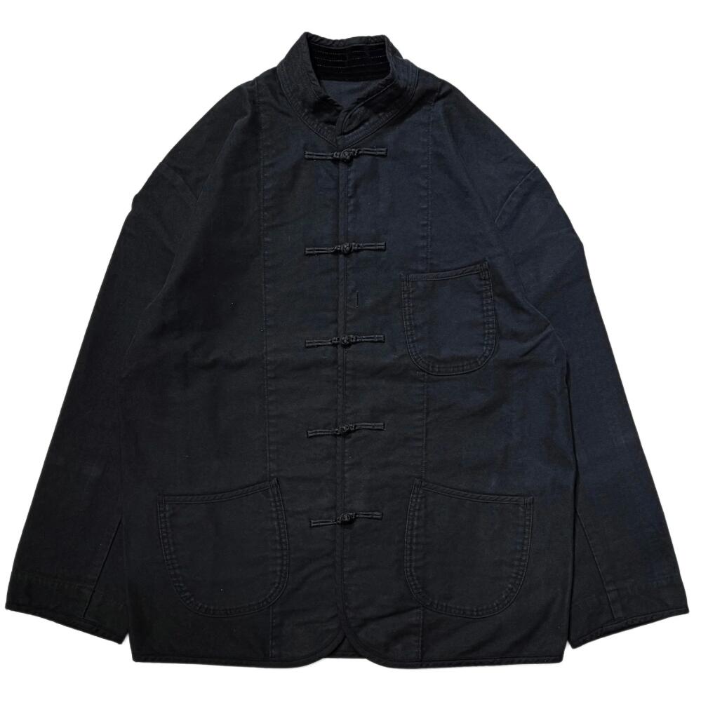 Porter ￼Classic CASHMERE CHINESE JACKET Porter Classic - CASHMERE CHINESE JACKET - BLACK - EXCLUSIVE