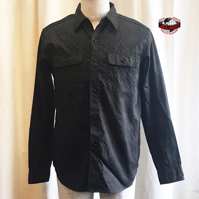 JELADO（ジェラード) Union Workers Shirt(ユニオンワーカーズシャツ) ブラック [JP51109]｜o-mureys