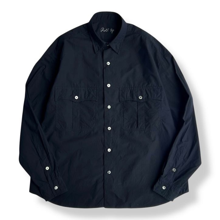 PORTER CLASSIC ( ポータークラシック ) ROLL UP TRAVELER'S SHIRT NAVY [PC-016-3983] ロールアップトラベラーズシャツ ネイビー 全国送料無料｜o-mureys