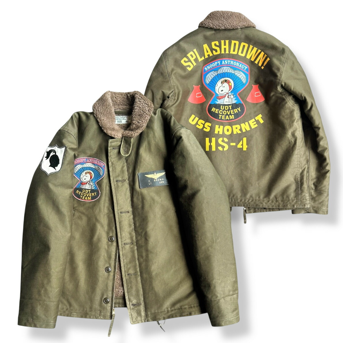 [予約商品][2026年秋冬] TOYS McCOY（トイズマッコイ) N-1 DECK JACKET SNOOPY "UDT RECOVERY TEAM" [TMJ2630] スヌーピー デッキジャケット｜o-mureys