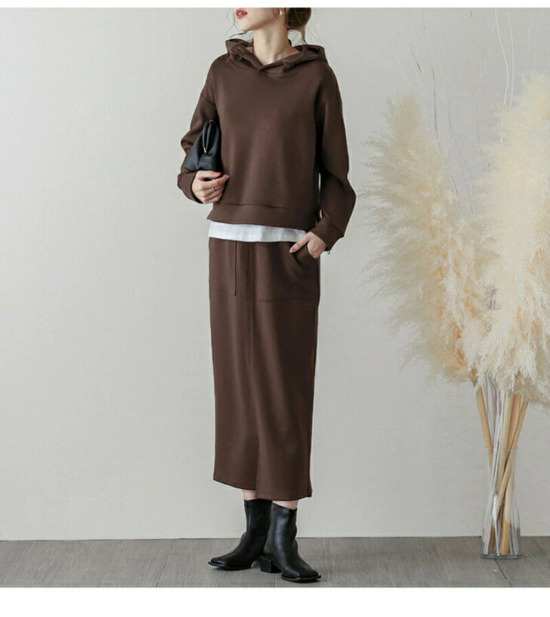 楽天市場】送料無料 秋冬ダンボール セットアップ スカート レディース