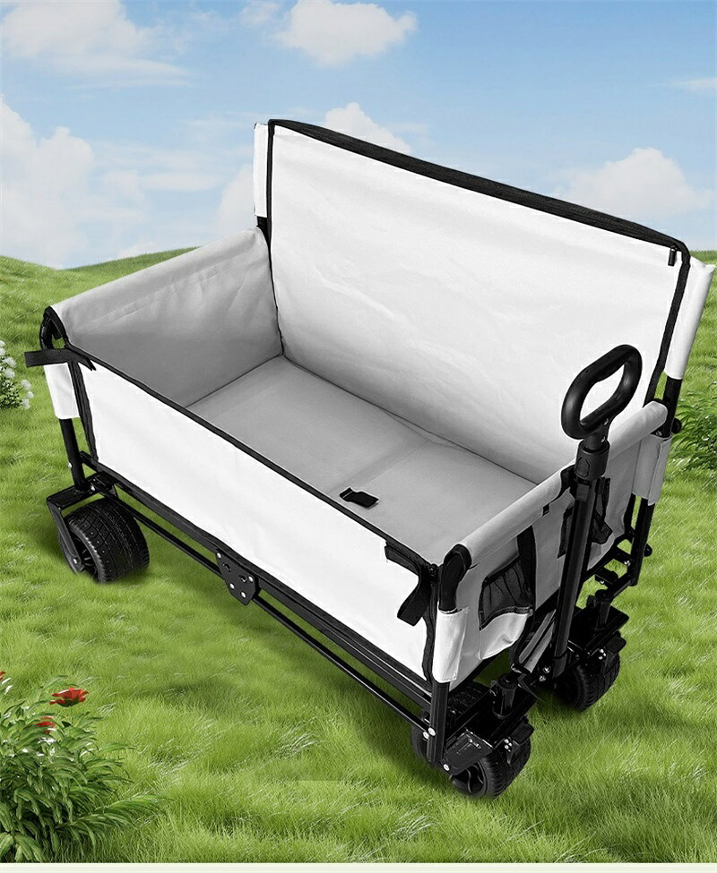アウトドアワゴン キャリーカート キャンプカート 折りたたみキャンプカート 大容量 海 BBQ 運搬 荷物 運ぶ 台車 キャンプ｜大西商事アセットサービス 10,804円