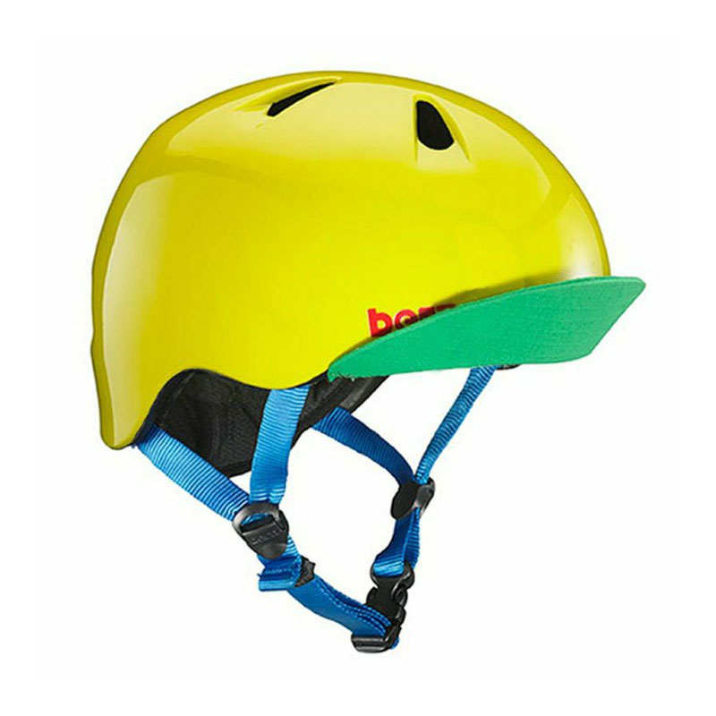 bern バーン NINO ニーノ 子供用 キッズ ヘルメット BEVJB Gloss Yellow Green|スポーツ自転車専門店オートリック