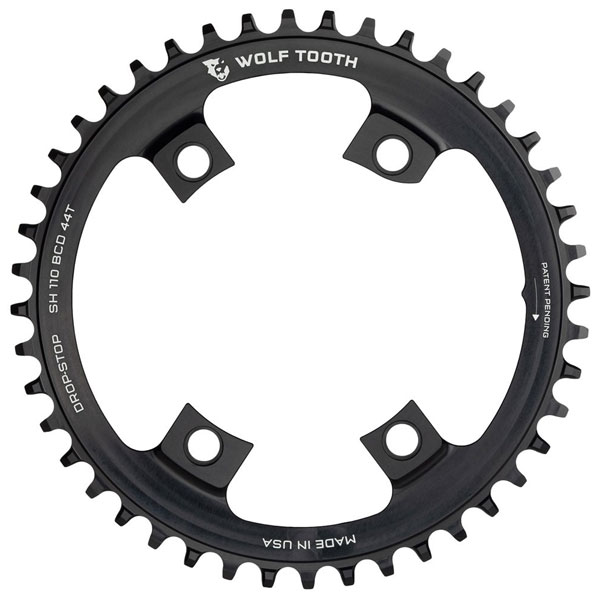 WOLF TOOTH ウルフトゥース 110 BCD 4 Bolt Chainring for Shimano GRX 44T/46T 自転車用パーツ-チェーンリング-自転車・サイクリング