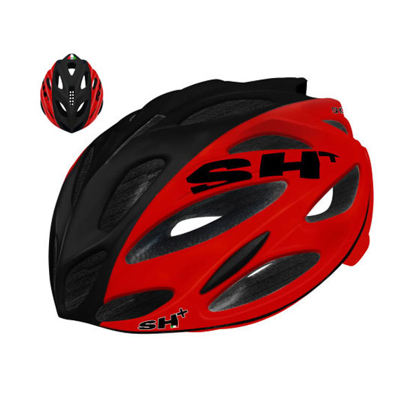 SH+ SHOT NX ショットNX ヘルメット GLOSS RED/BLACK/RED JCF公認｜スポーツ自転車専門店オートリック