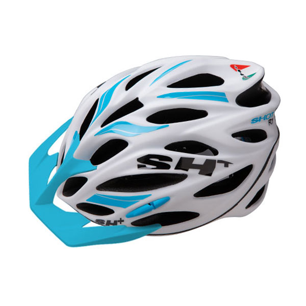 SH+ SHOT R1 ショットR1 バイザー付 ヘルメット WHITE/BLUE MATT JCF公認